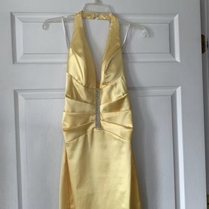 Ladies Yellow Formal Dress
